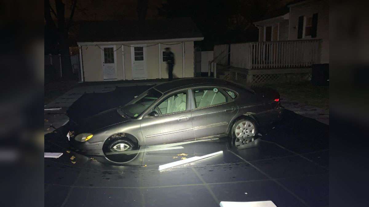 Investigation underway after car crashes into pool in Norwood - Boston ...