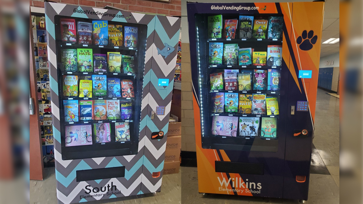 Book vending machines arrive in Stoughton elementary schools Boston
