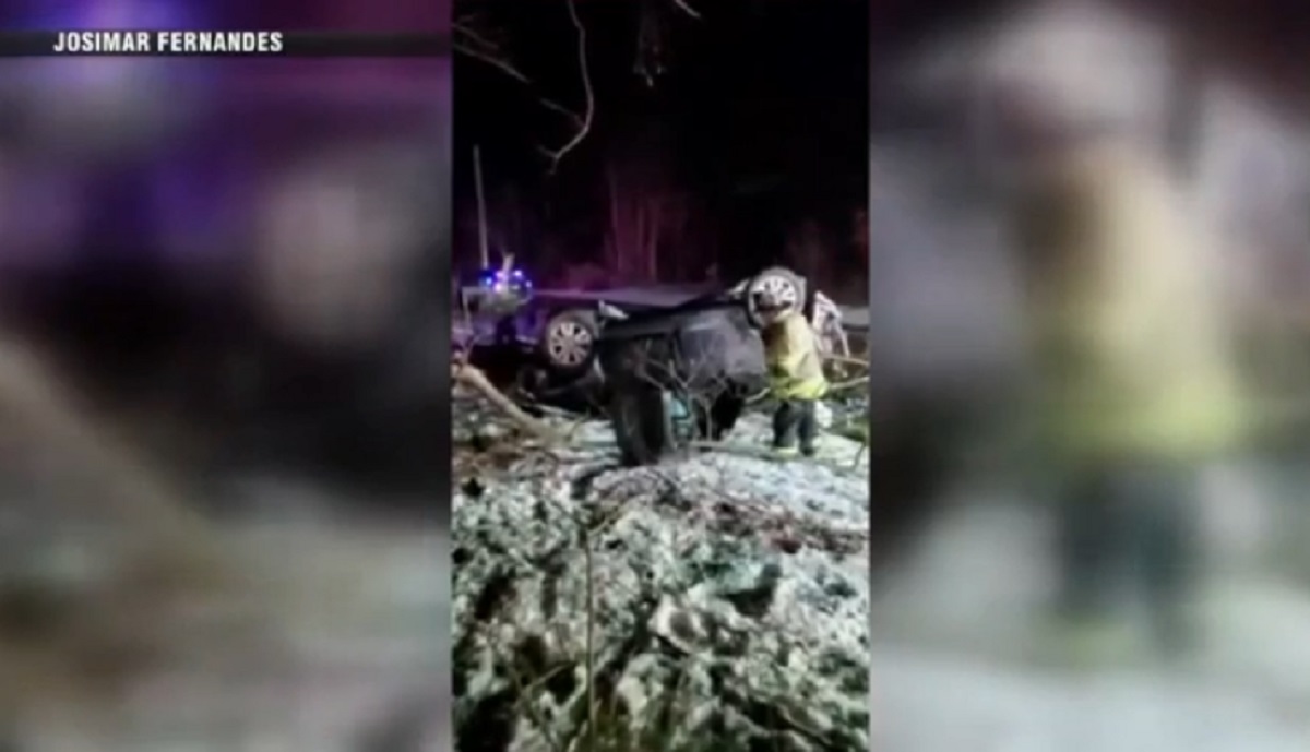 ‘Like a nightmare’ Video shows car going airborne outside Marshfield