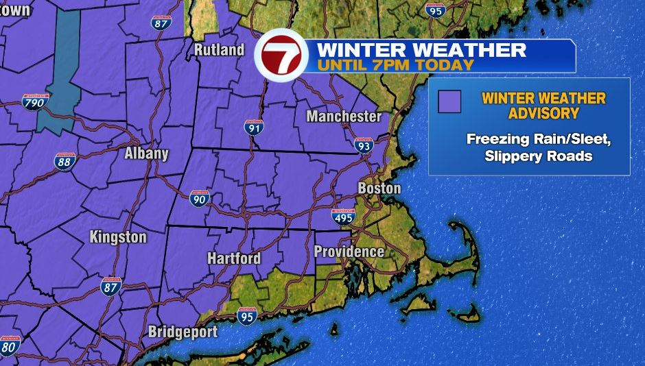 Winter Weather Advisory In Effect For Parts Of Mass. As Freezing Rain ...