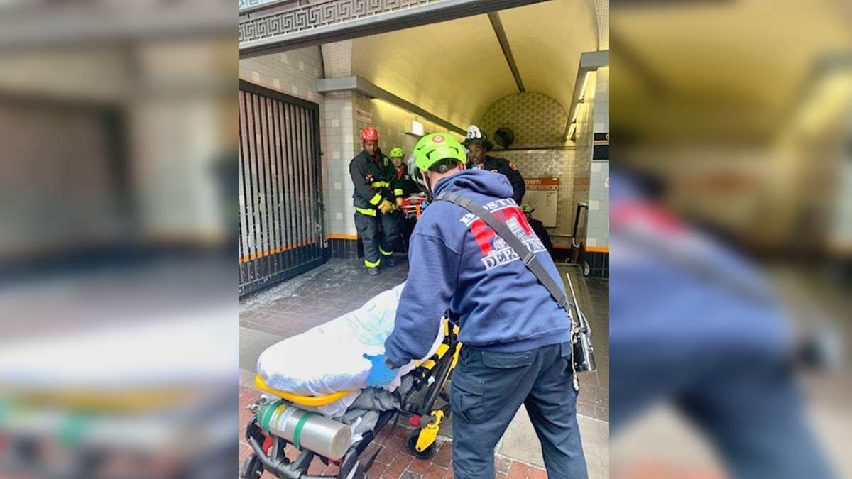Boston fire crews rescue person from tracks at Chinatown MBTA station ...