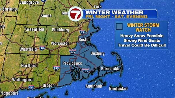 Bitter Blast Tonight, Winter Storm Watch Issued For Friday Night into ...