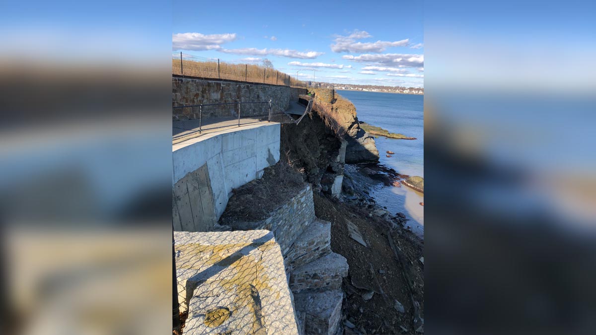 Rhode Islands Famous Cliff Walk Continues Crumble Into Sea Boston News Weather Sports 3305