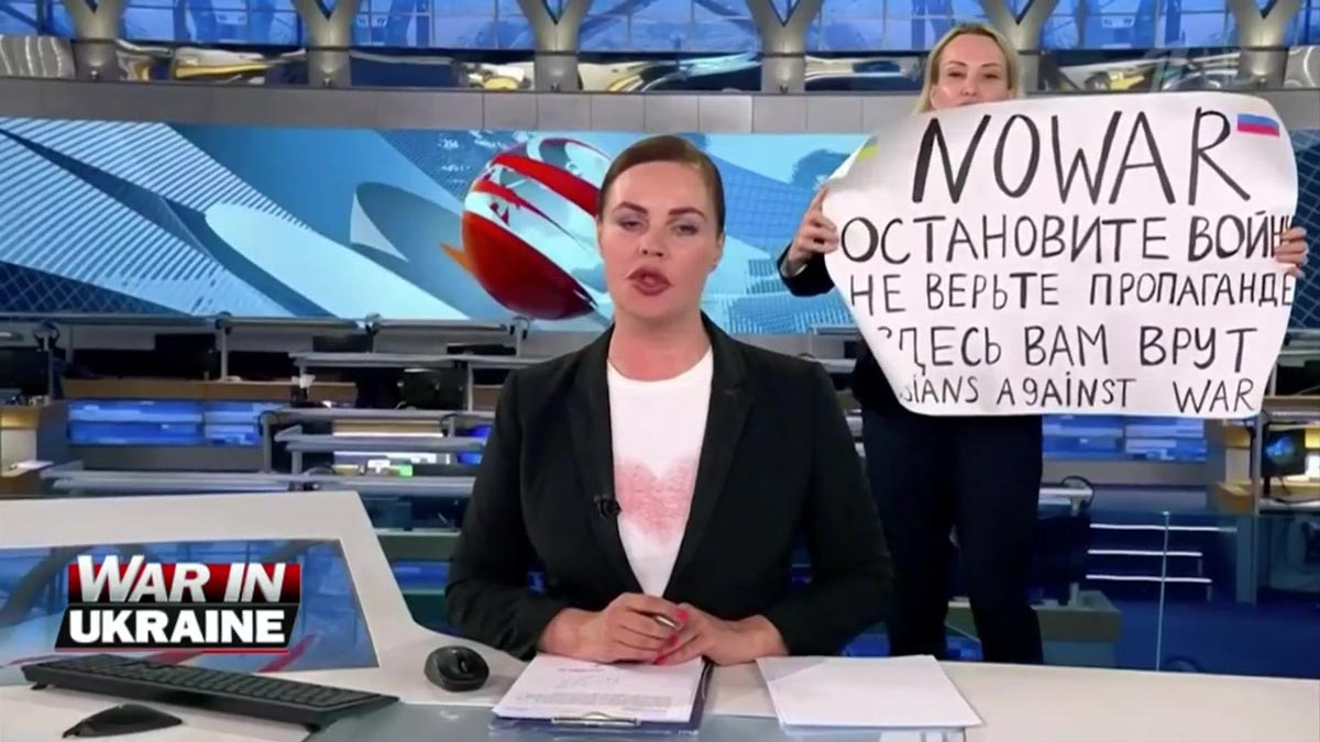 Anti War Activist Interrupts Live Russian State Tv News Show Boston Anti War Activist Interrupts Live Russian State Tv News Show Boston