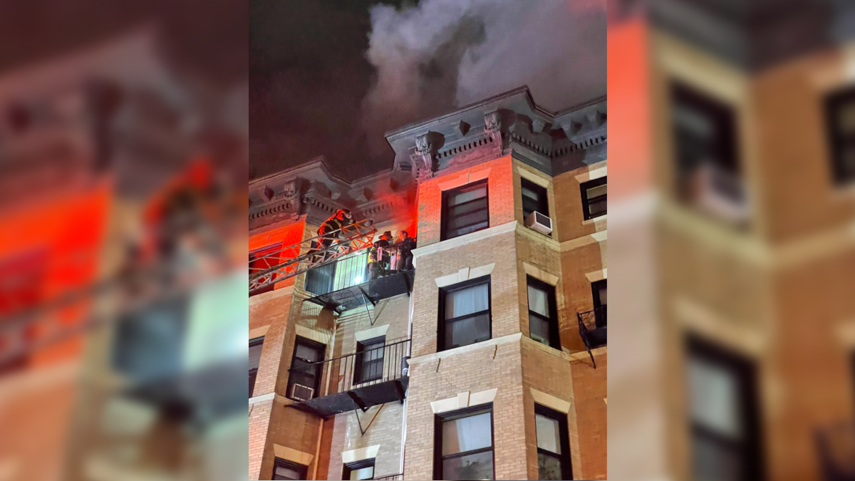 Firefighters Rescue 2 Residents From 5th Floor Of Burning Apartment ...