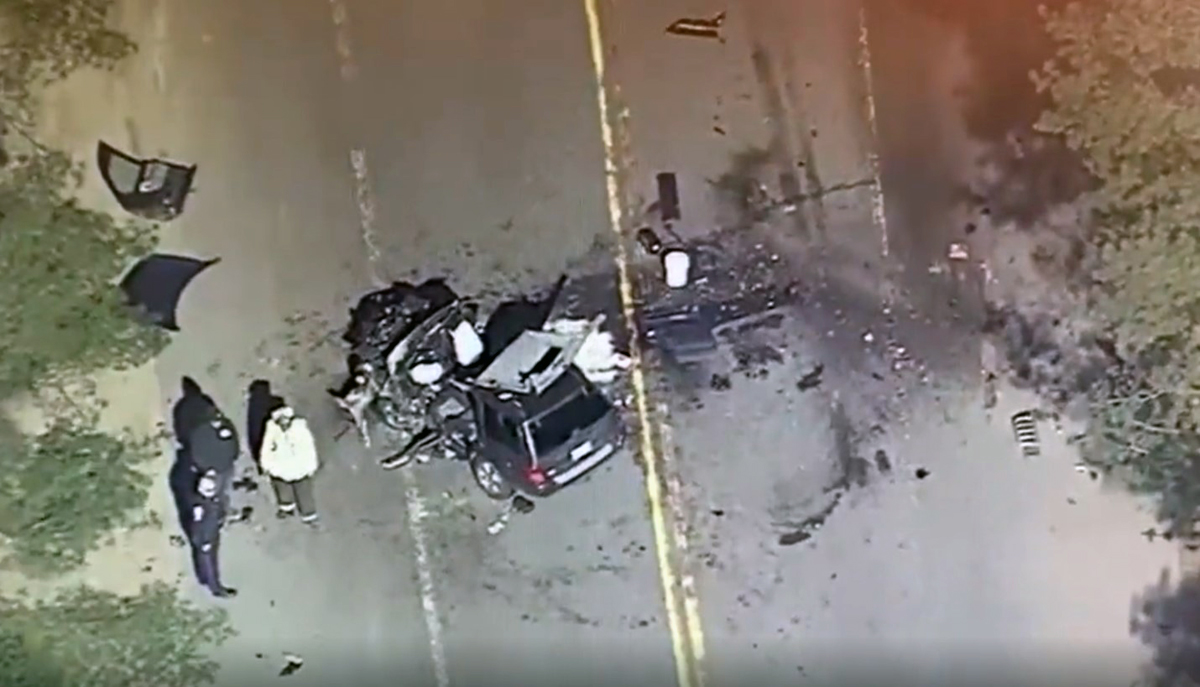 2 drivers hospitalized after being extricated from wreckage of 3