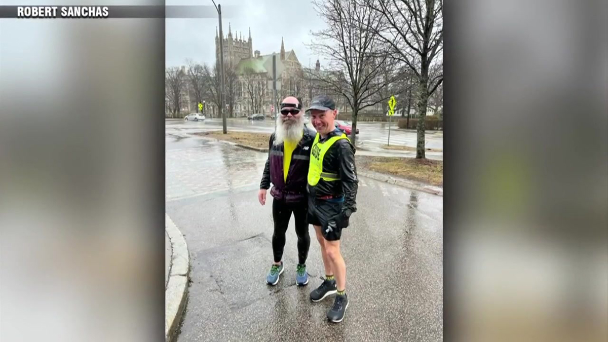 ‘He’s amazing’ Blind veteran gearing up to run Boston Marathon