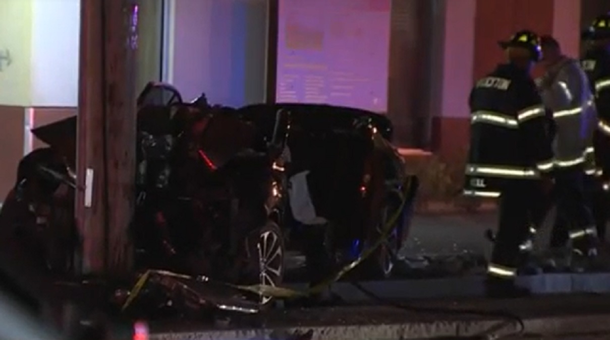 Driver Seriously Injured After Car Slams Into Pole In Brockton - Boston ...