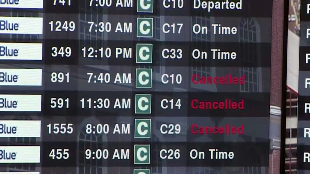 Flight Cancellations Delays Continue At Boston S Logan Airport Following Disruptive Weekend