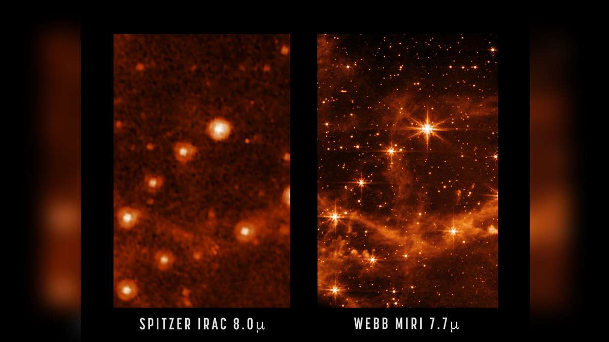 James Webb Space Telescope captures sharp views of invisible light ...