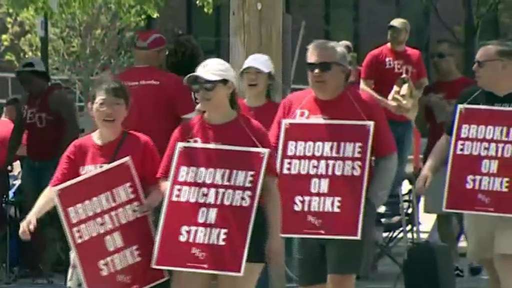 Brookline schools closed as teachers strike amid stalled contract