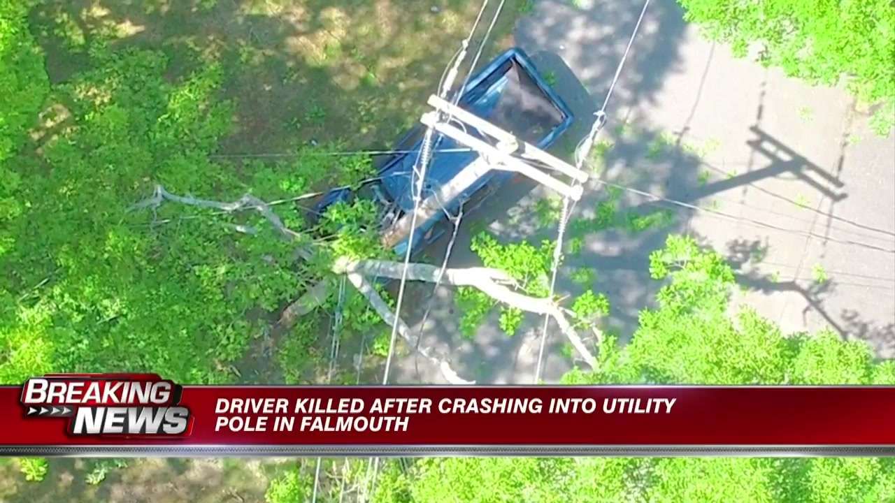 Driver killed after crashing into utility pole in Falmouth - Boston ...