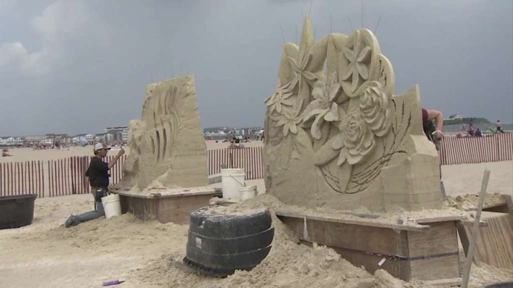 Sculptors make the sands their canvas during Hampton Beach festival