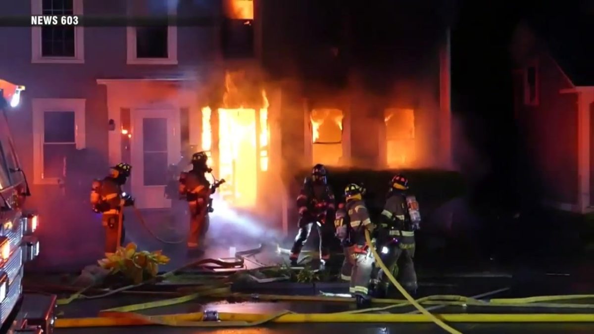 2 people jump from secondstory window to escape flames during NH house