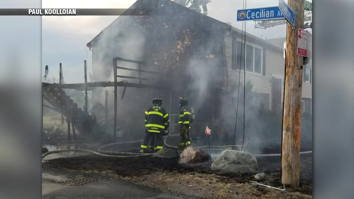 Firefighters Revere house up in flames Boston News, Weather, Sports