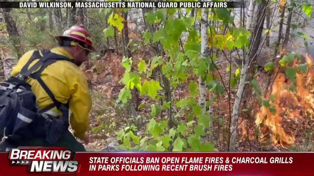 Open flame fires banned at state parks as wild fires continue to burn