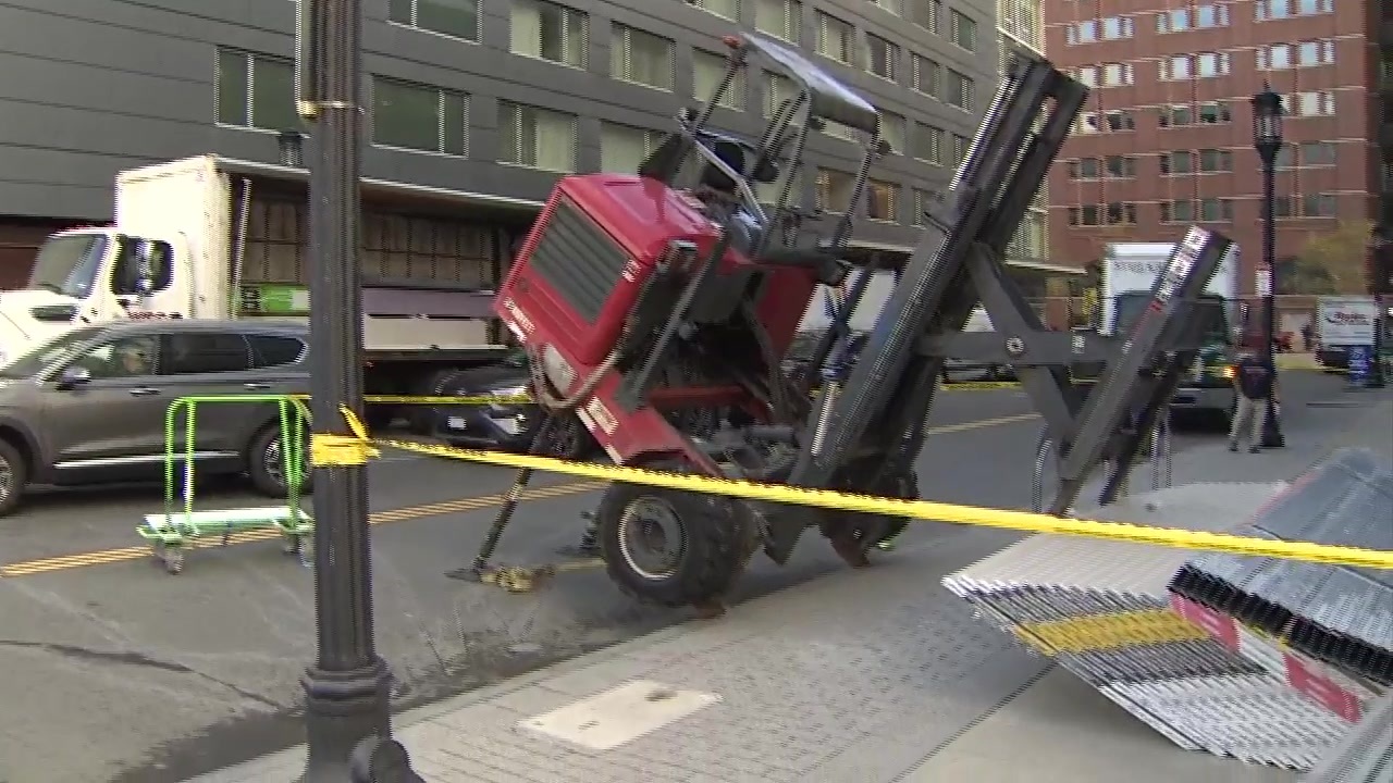 Person hospitalized after falling from forklift in Boston Boston News, Weather, Sports WHDH