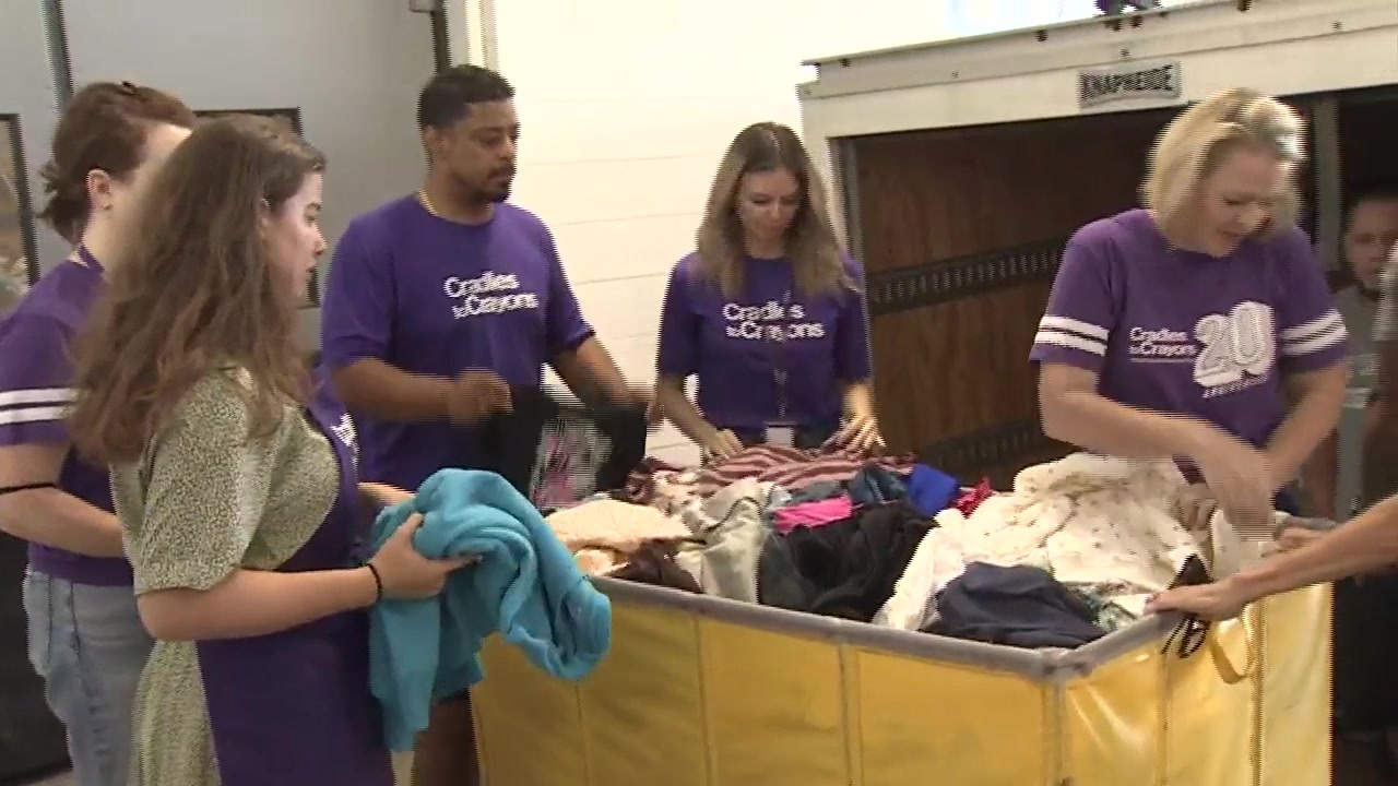 Cradles to Crayons receives large donations of backtoschool clothes