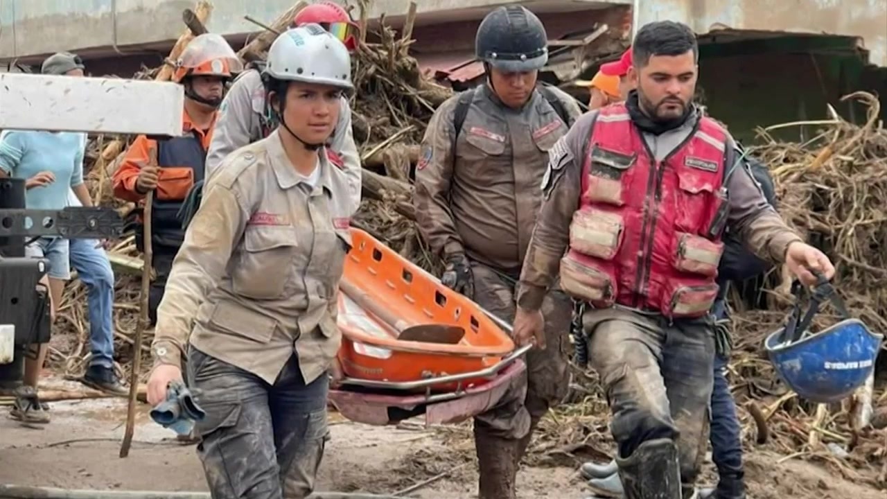 Rain-fueled landslide sweeps through Venezuela town; 22 dead