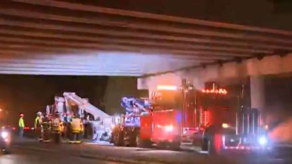 Traffic diverted after dump truck hits overpass in Lexington - Boston ...