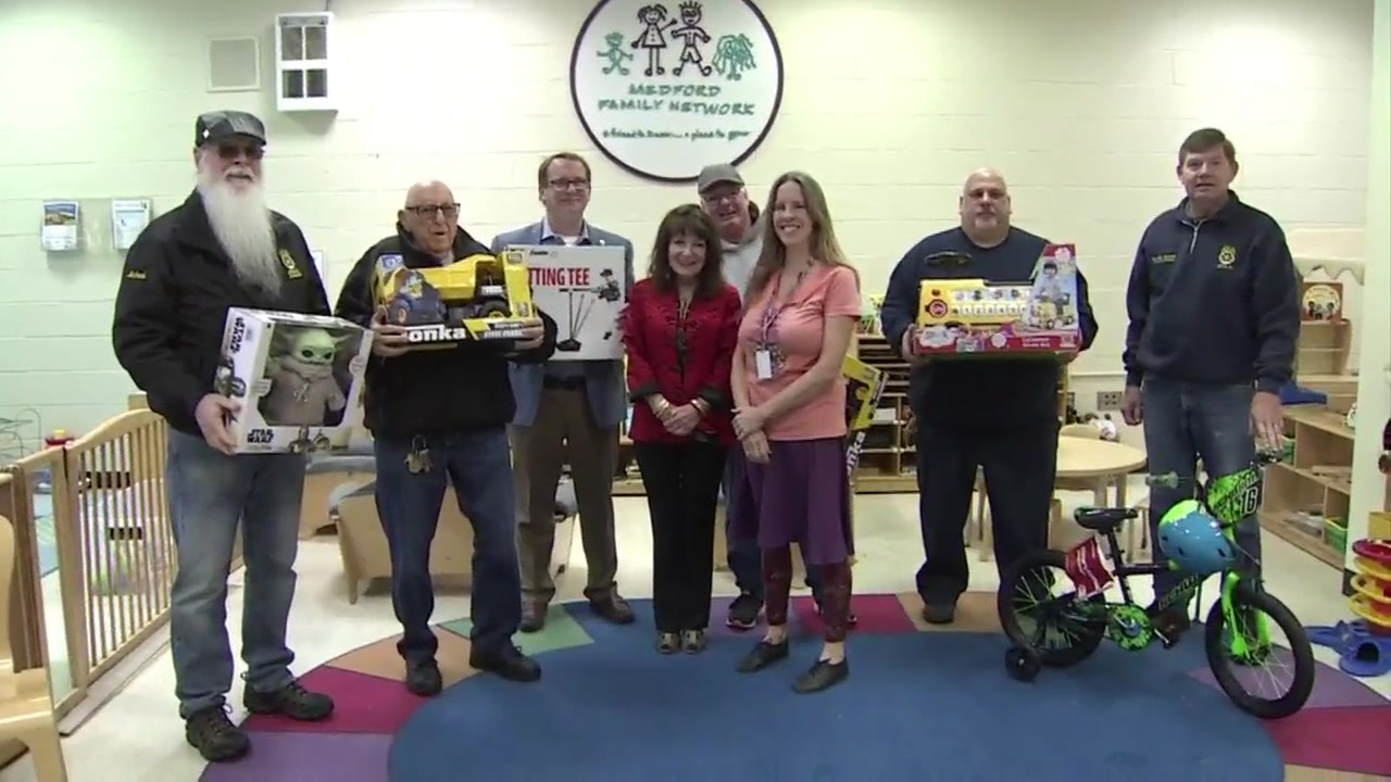 Teamsters Local 25 drops off toys for Medford Family Network, continues