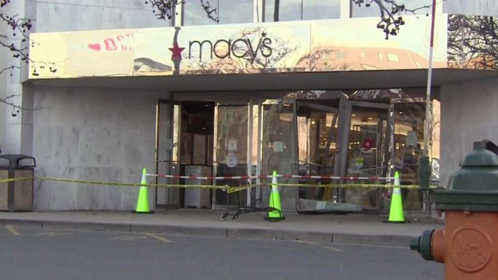 Stuck gas pedal may have caused driver to lose control, crash into Macy