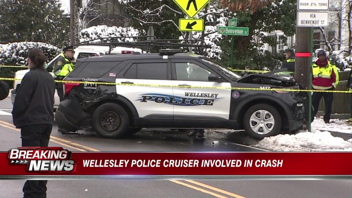 Wellesley Police Cruiser Involved In Crash - Boston News, Weather ...