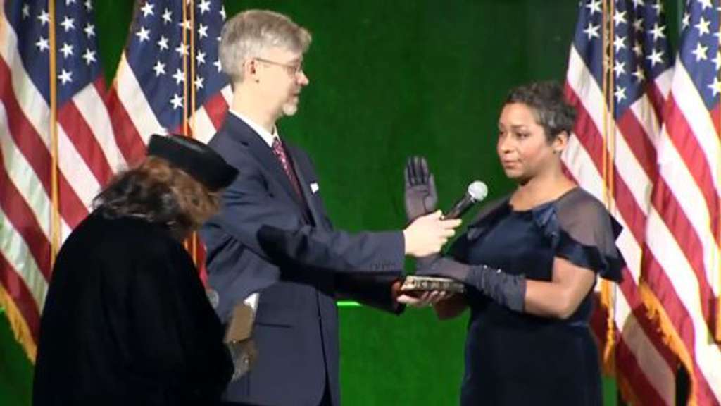 Andrea Campbell sworn in as Massachusetts attorney general Boston News, Weather, Sports WHDH