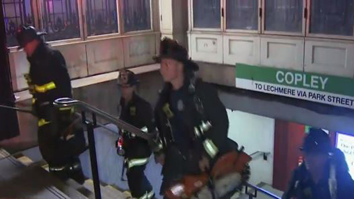 Dozens of passengers evacuated off Green Line trains at Copley Station