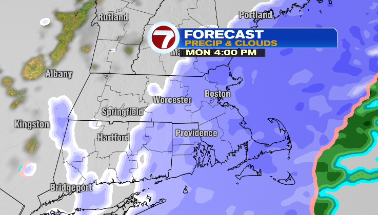 Wintry mix ending as snow on Monday - Boston News, Weather, Sports ...