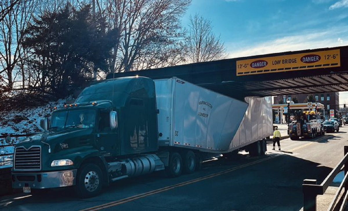 Westborough FD Traffic reduced after truck gets stuck beneath railroad
