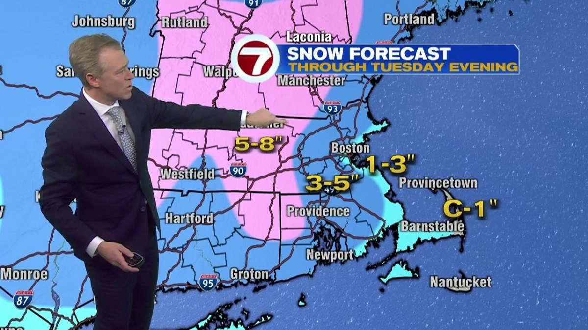 Up to 8 inches of snow possible in parts of Mass. as region braces for ...