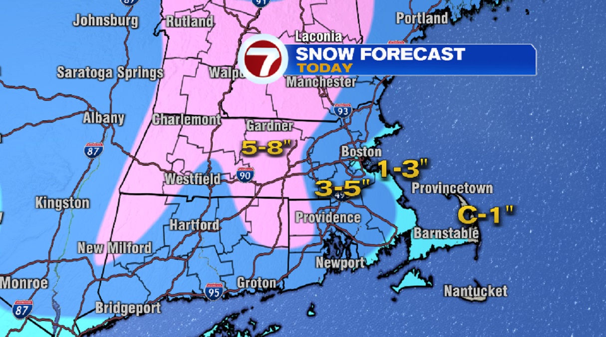 Snow Totals In Southern New England (so Far!) Feb. 28 - Boston News ...