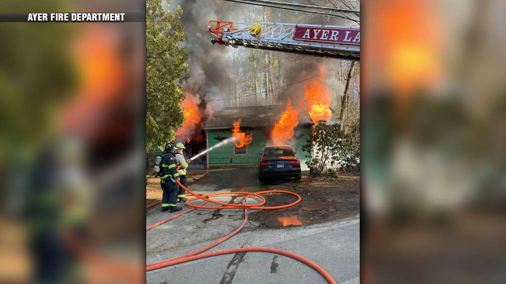 2 firefighters injured in blaze at Ayer home - Vimarsana News