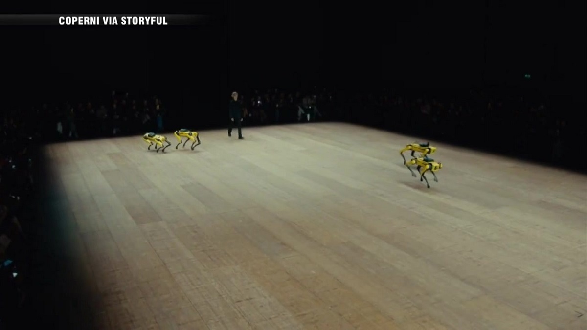 Boston Dynamics robot dogs take the runway at Paris fashion show