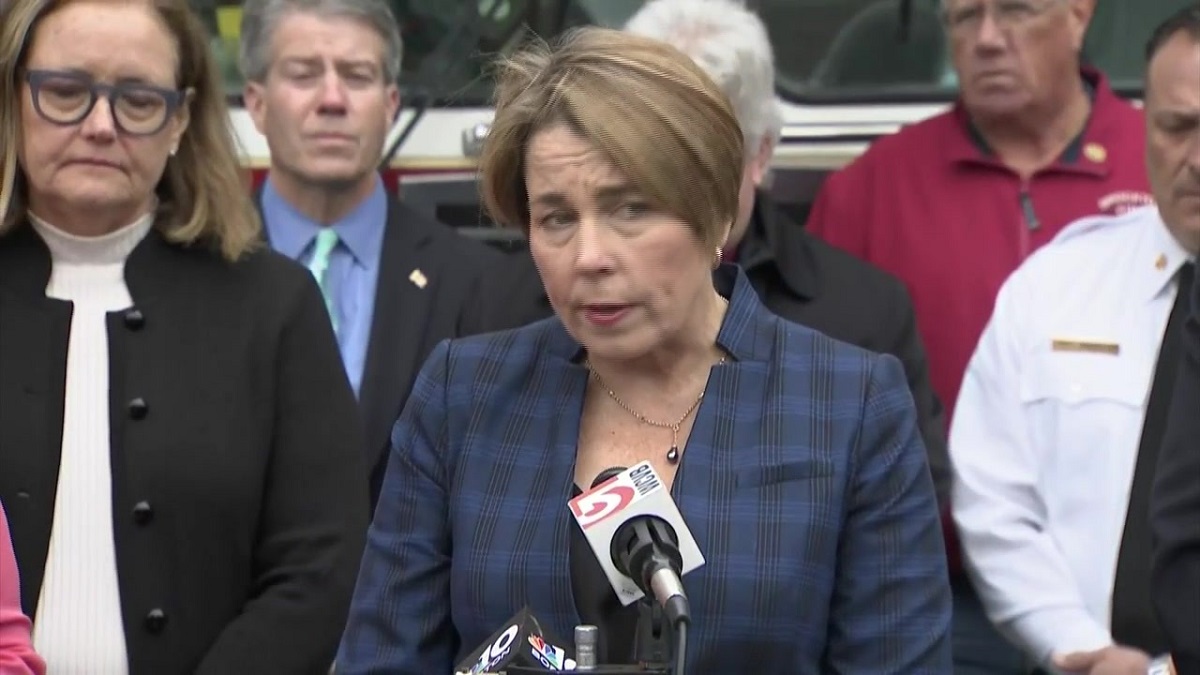 Healey visits Brockton firefighters, discusses hospital closure after