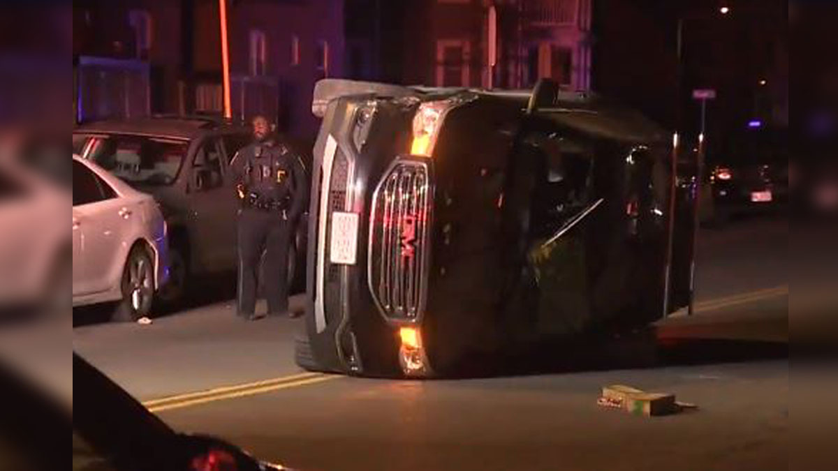 Police investigating rollover crash in Malden Boston News, Weather, Sports WHDH 7News