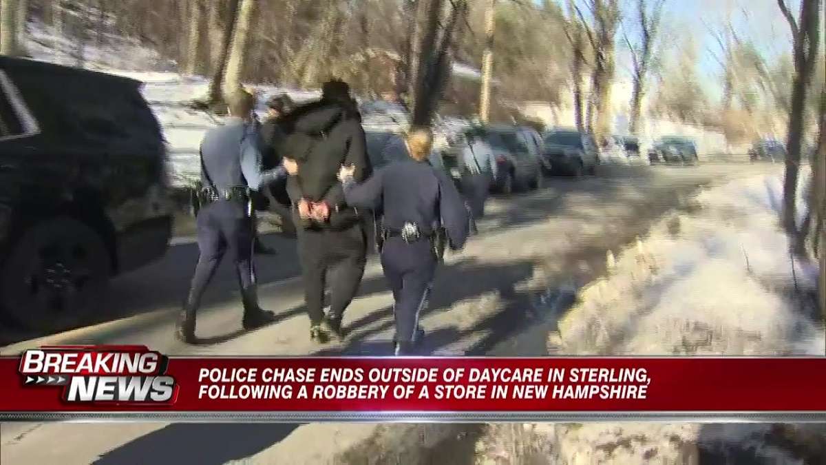 Police chase ends outside daycare in Sterling after robbery of store in ...