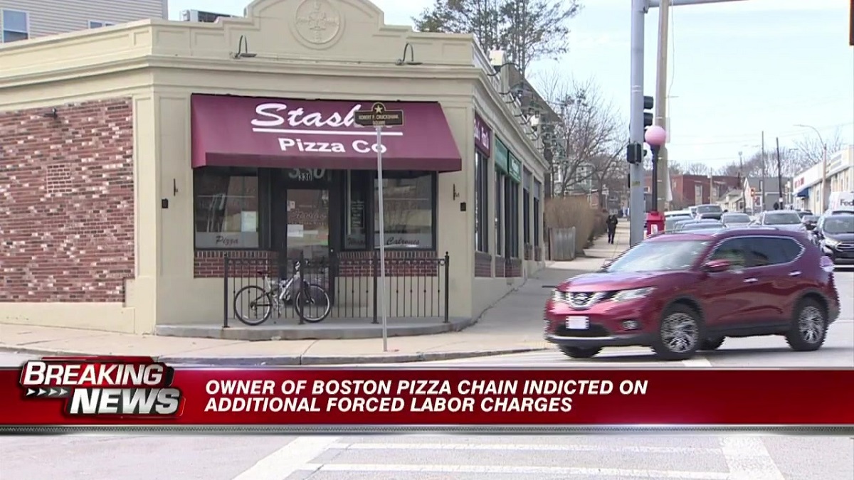 Owner of Boston pizza chain indicted on additional forced labor charges