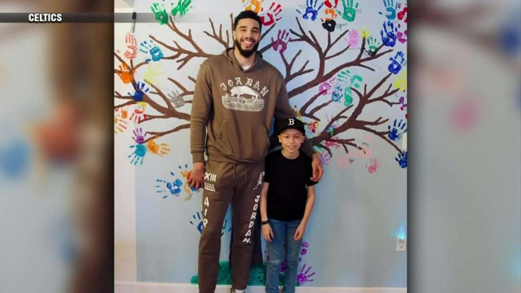 Celtics Jayson Tatum visits young fan battling cancer at Christophers Haven in Boston Celtics Jayson Tatum visits young fan battling cancer at Christophers Haven in Boston