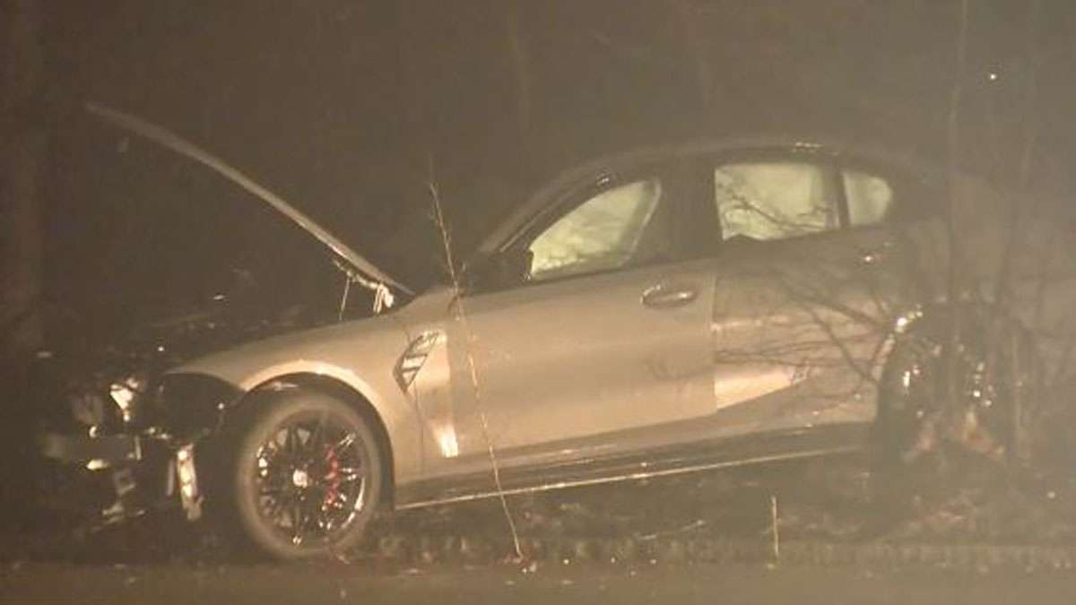 Police investigating after car slams into pole in West Roxbury - Boston ...