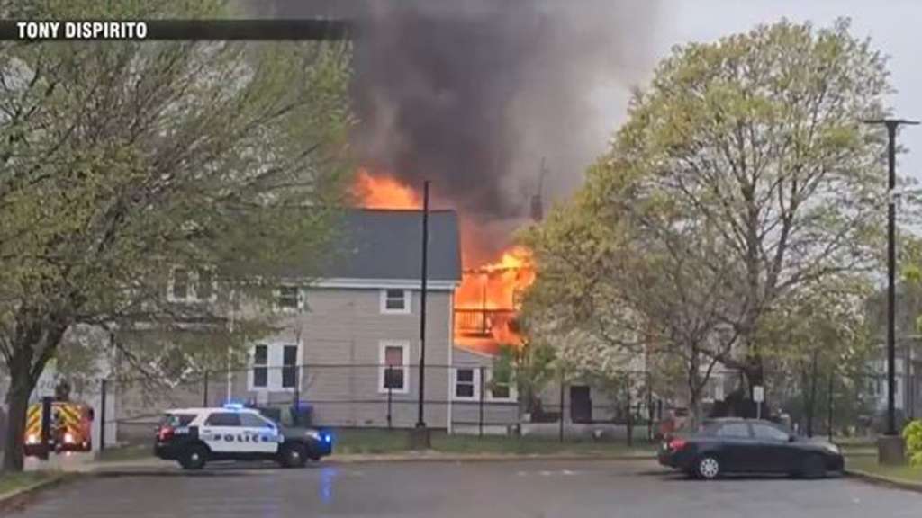 3 displaced 1 taken to hospital following large duplex fire in Medford 3 displaced 1 taken to hospital following large duplex fire in Medford