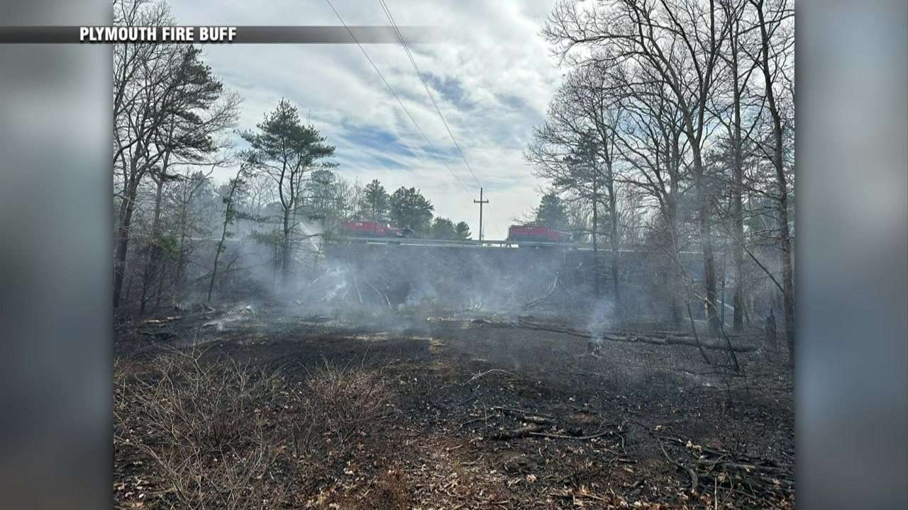 Crews battle brush fire in Plymouth - Boston News, Weather, Sports ...