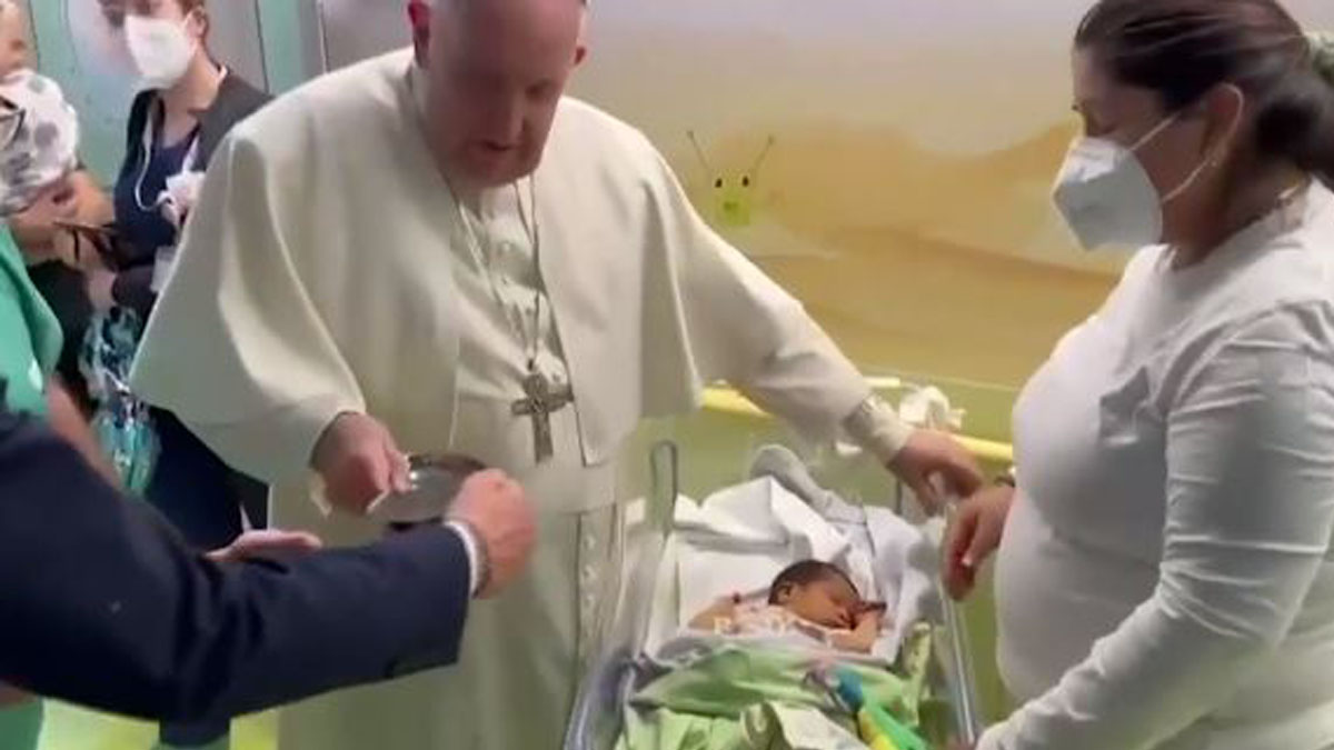 Pope francis leaves hospital still alive he quips boston news