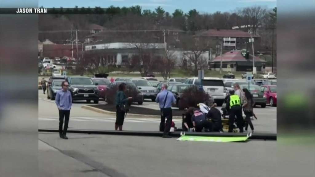 Woman injured when light pole falls in shopping center parking lot in Nashua NH Woman injured when light pole falls in shopping center parking lot in Nashua NH