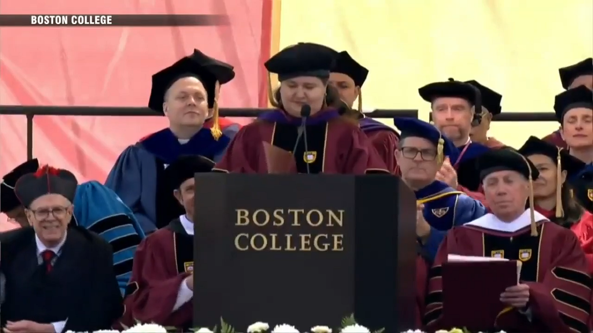 Ukraine’s ambassador speaks to BC students during commencement - Boston ...