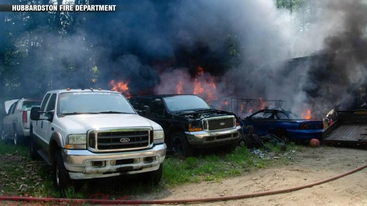 Hubbardston garage fire sets campers, boats ablaze Boston News