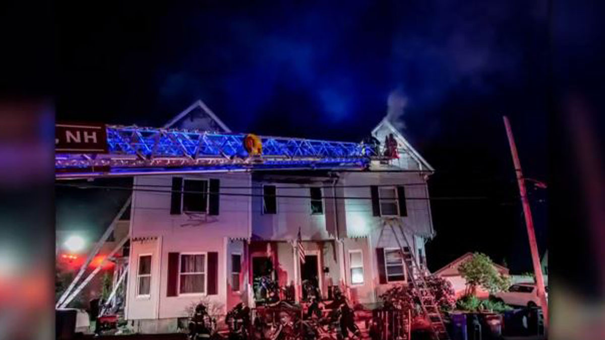 5 firefighters injured battling multialarm blaze in Manchester, NH