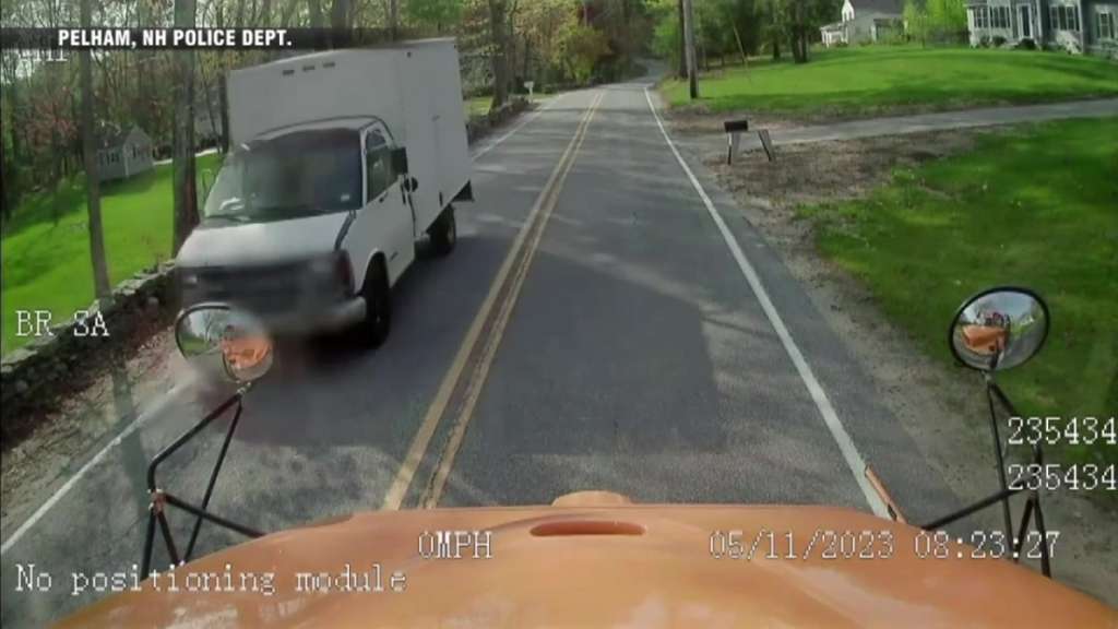 Residents in Pelham, NH, voice concerns after box truck drives by school bus as it was picking up kids - Vimarsana News