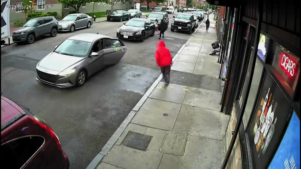 New surveillance video shows sidewalk shootout in Roxbury as city ...